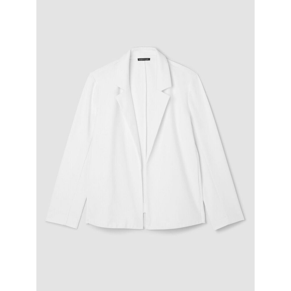 Eileen Fisher Cotton Blend Ponte Blazer Petite L
